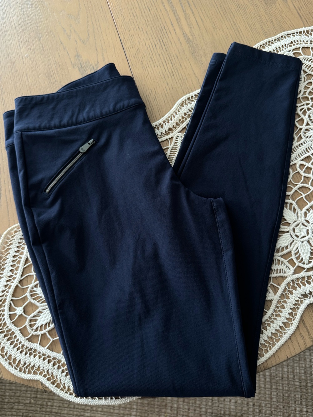 Alp N Rock Navy Blue Stretch Ski Pants Size L Zip Pocket Outdoor Snow
